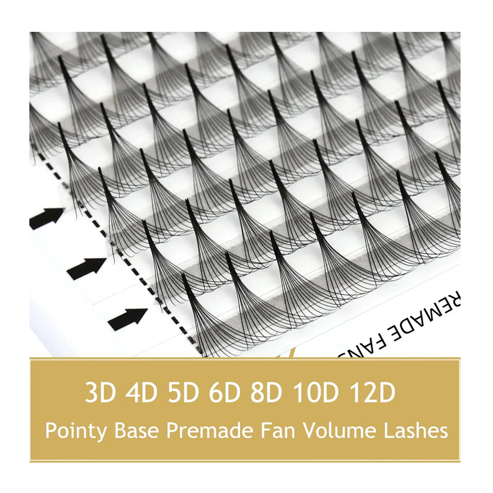 Eyelash Extension Russian - RUJADE pointe Base étroite préfabriquée ventilateurs