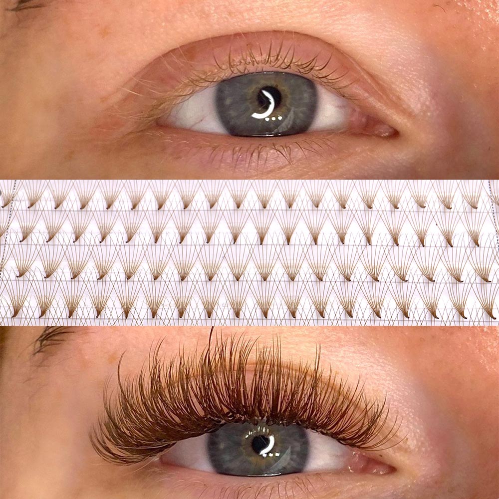 320 éventails préfabriqués col - Eyelash Extension Russian avis et prix