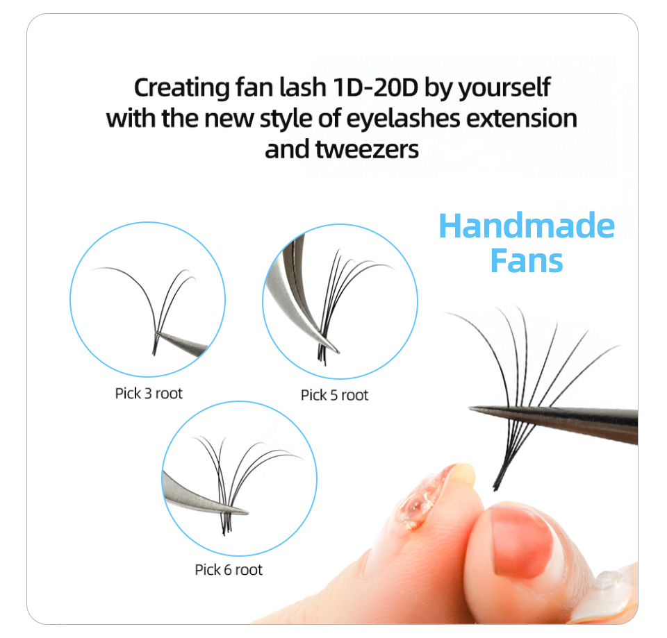 Cils russes AGUUD J B C CC D V - Eyelash Extension Human Hair avis et prix